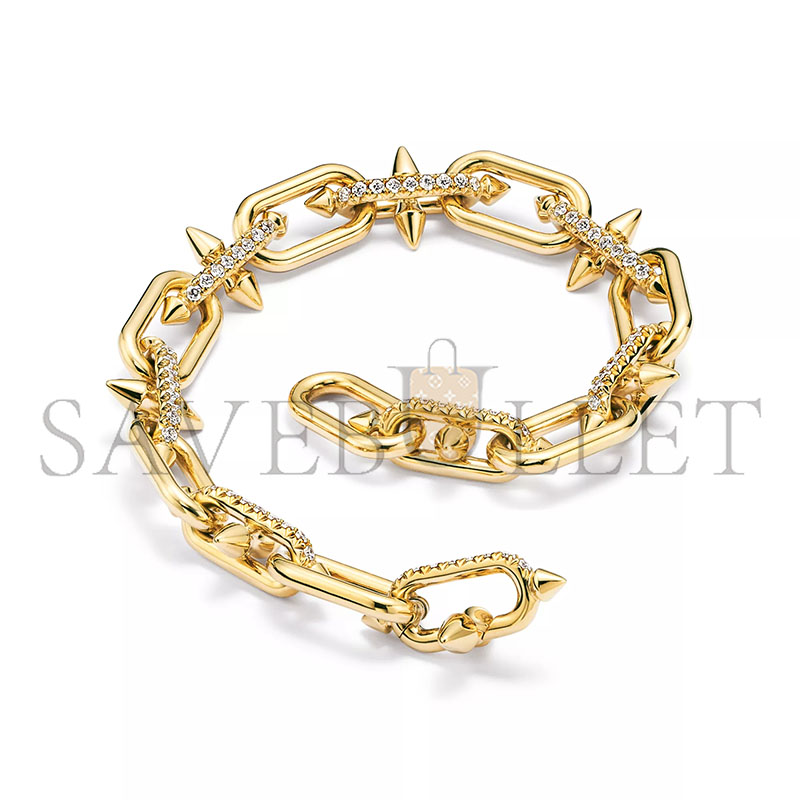 TIFFANY TITAN BY PHARRELL WILLIAMSLINK BRACELET IN GOLD WITH DIAMONDS 73469902